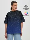 Женская футболка оверсайз / НОЧНОЕ НЕБО