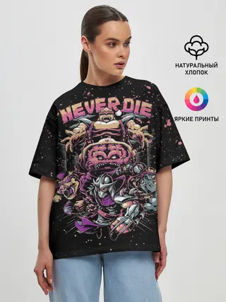 Женская футболка оверсайз / Черепашки ниндзя