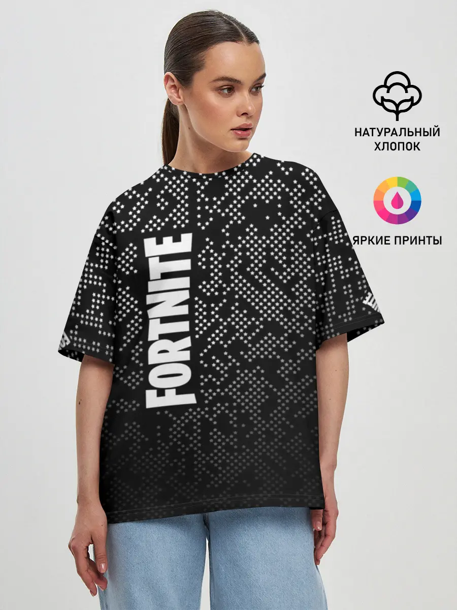 Женская футболка оверсайз / Fortnite