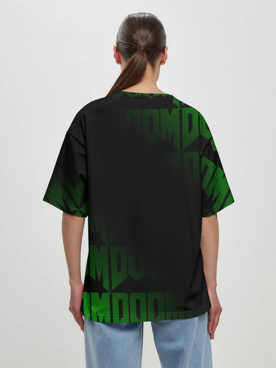 Женская футболка оверсайз / DOOM: ETERNAL.