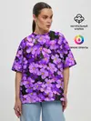 Женская футболка оверсайз / Сирень