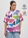 Женская футболка оверсайз / БАБОЧКИ ПАТТЕРН | BUTTERFLY PATTERN