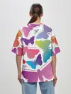 Женская футболка оверсайз / БАБОЧКИ ПАТТЕРН | BUTTERFLY PATTERN
