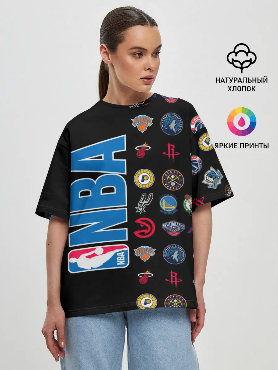 Женская футболка оверсайз / NBA