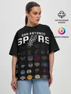Женская футболка оверсайз / San Antonio Spurs