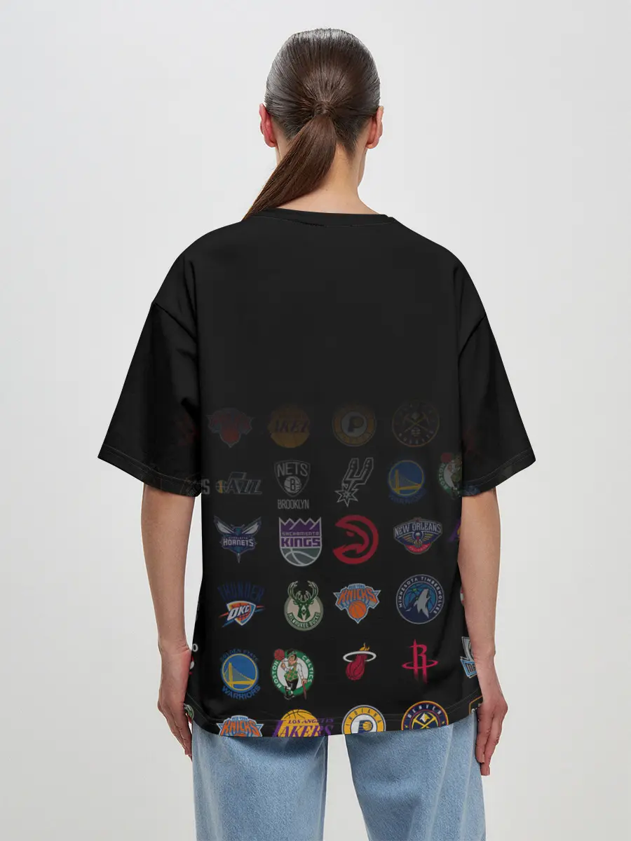 Женская футболка оверсайз / Los Angeles Clippers