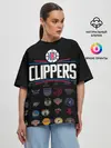 Женская футболка оверсайз / Los Angeles Clippers