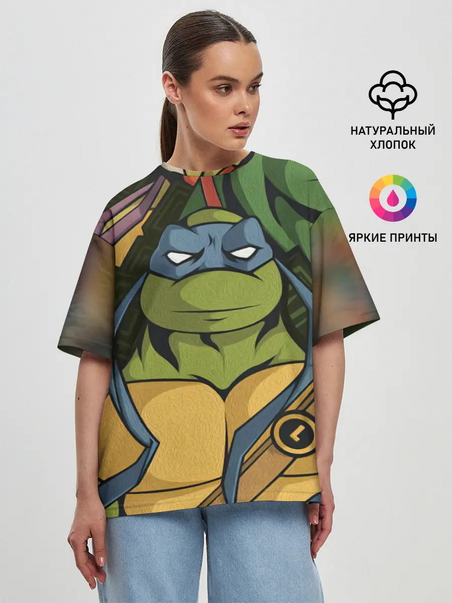 Женская футболка оверсайз / TMNT