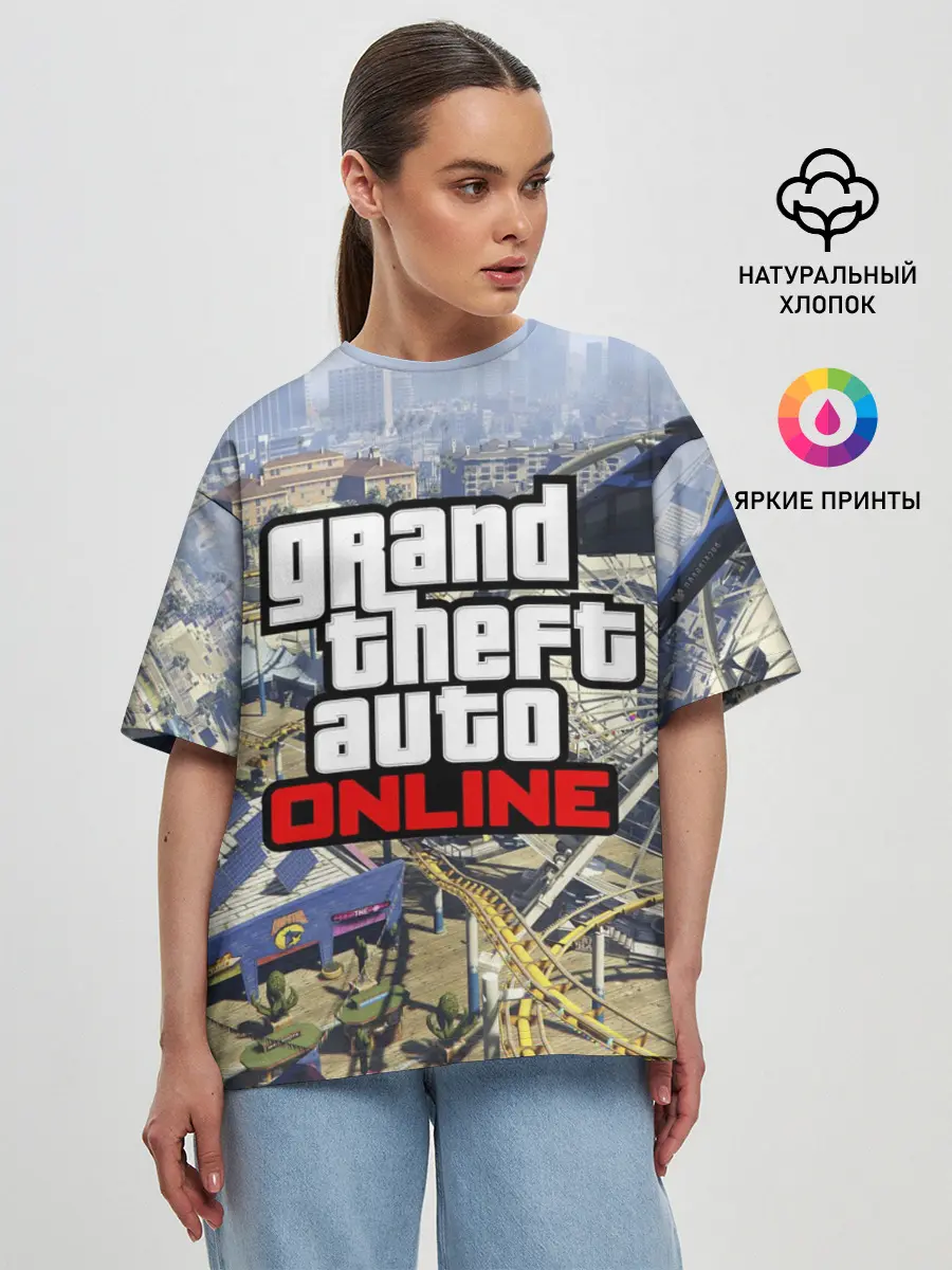 Женская футболка оверсайз / GTA Online