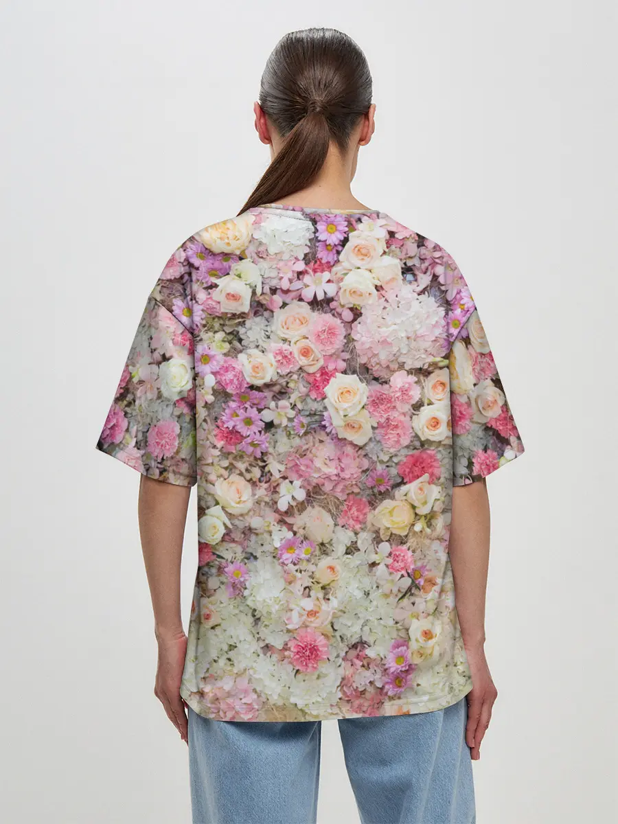 Женская футболка оверсайз / ВЕСЕННИЕ НАСТРОЕНИЕ | SPRING MOOD