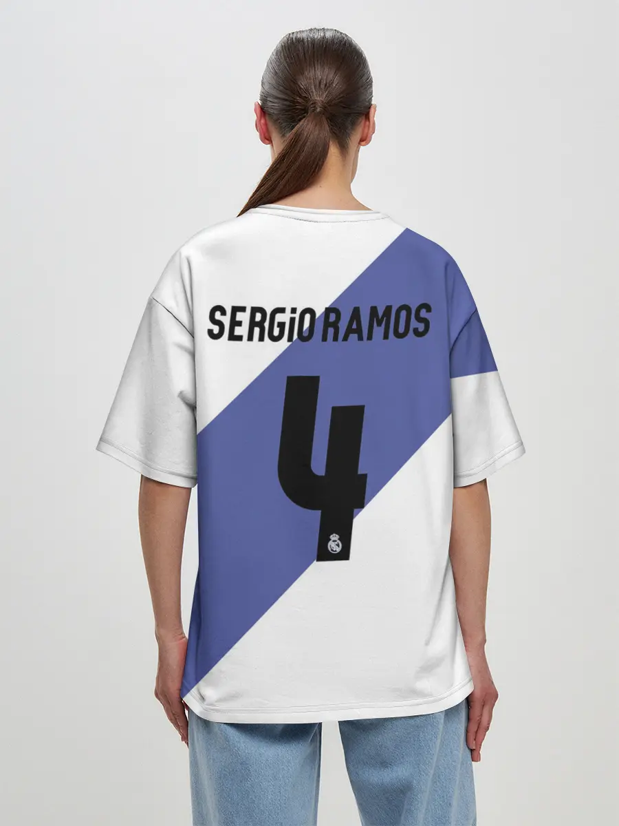 Женская футболка оверсайз / Реал