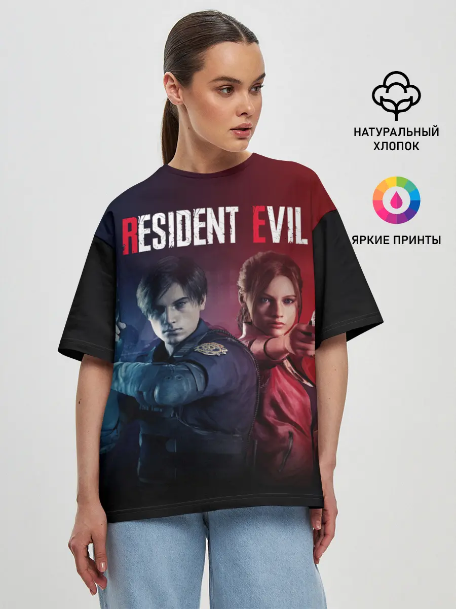 Женская футболка оверсайз / Resident Evil 2