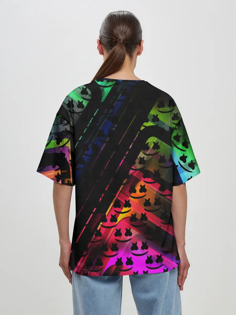 Женская футболка оверсайз / MARSMELLO GRADIENT