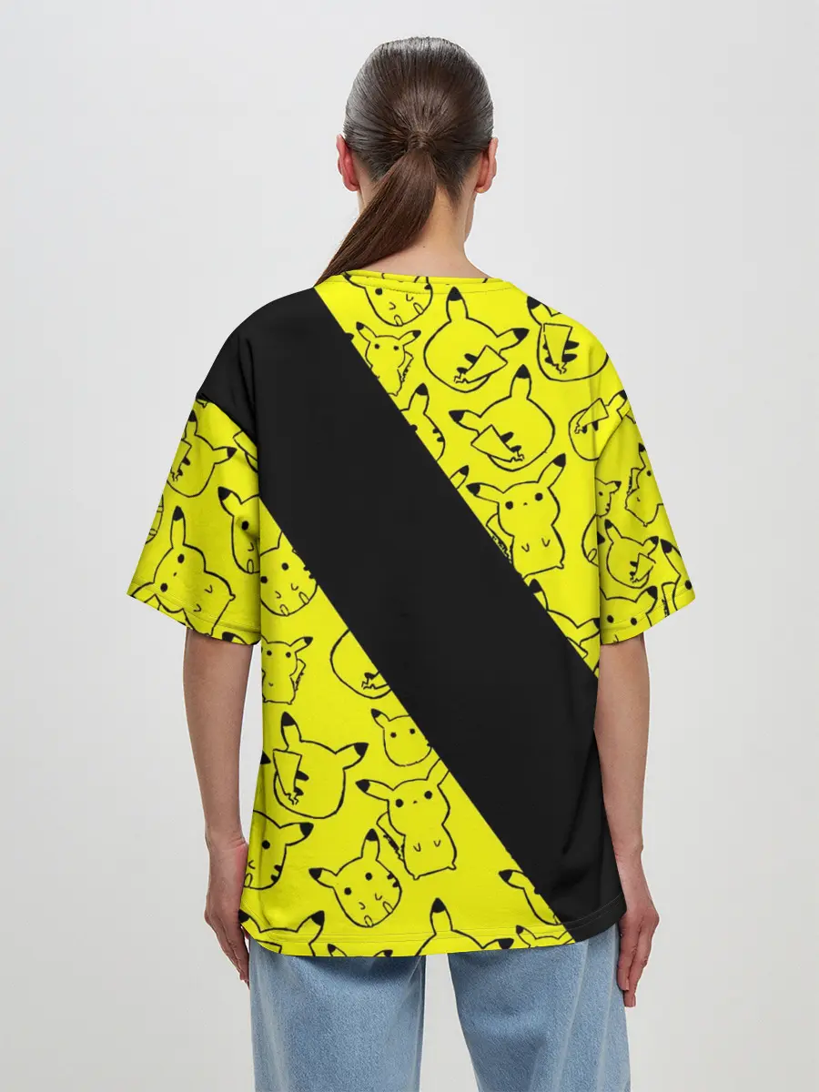 Женская футболка оверсайз / Пикачу