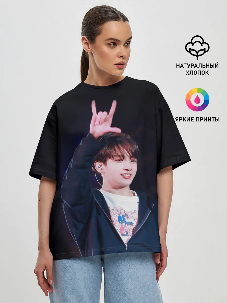 Женская футболка оверсайз / BTS
