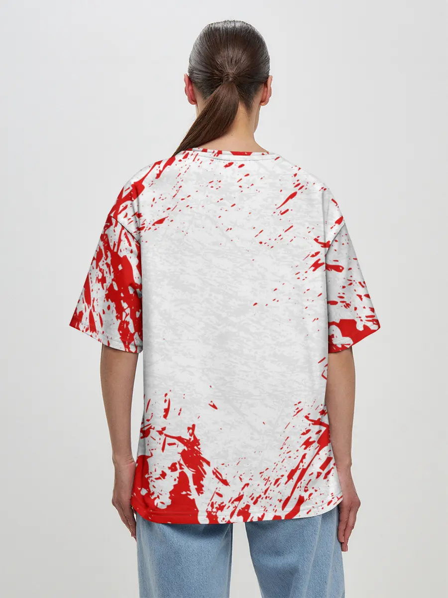 Женская футболка оверсайз / BLOODBORNE