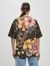 Женская футболка оверсайз / цветы