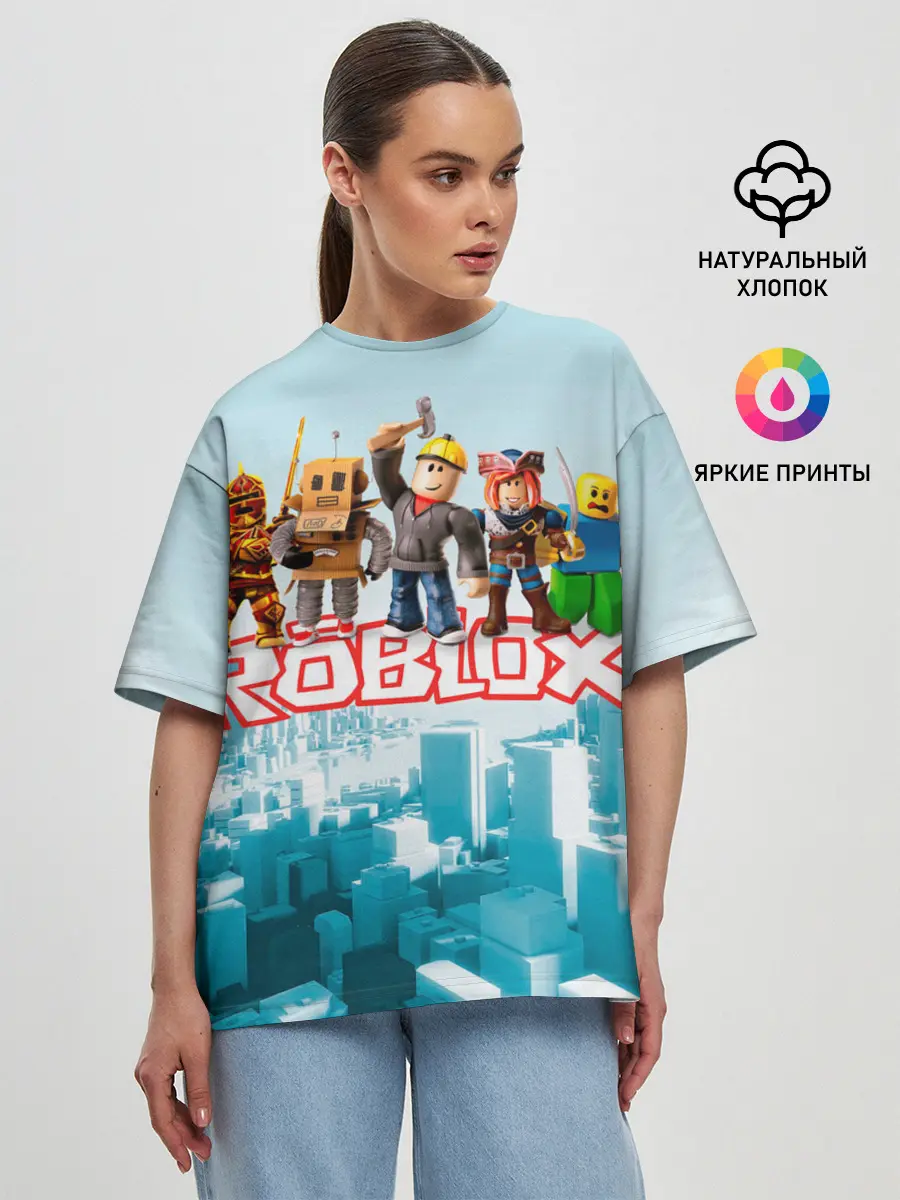 Женская футболка оверсайз / ROBLOX [5]