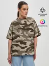 Женская футболка оверсайз / КАМУФЛЯЖ