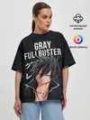 Женская футболка оверсайз / Gray Fullbuster