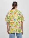 Женская футболка оверсайз / Летний Орнамент