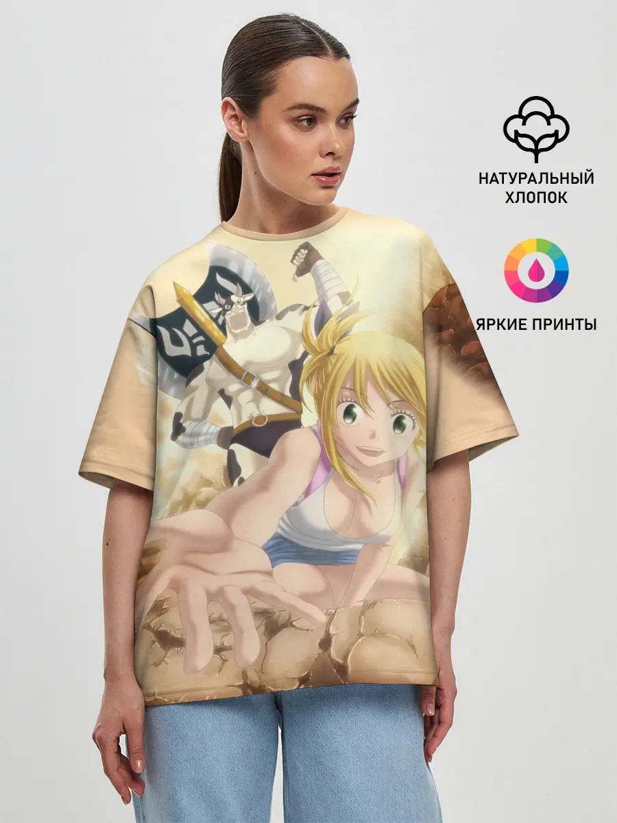 Женская футболка оверсайз / Люси и Телец