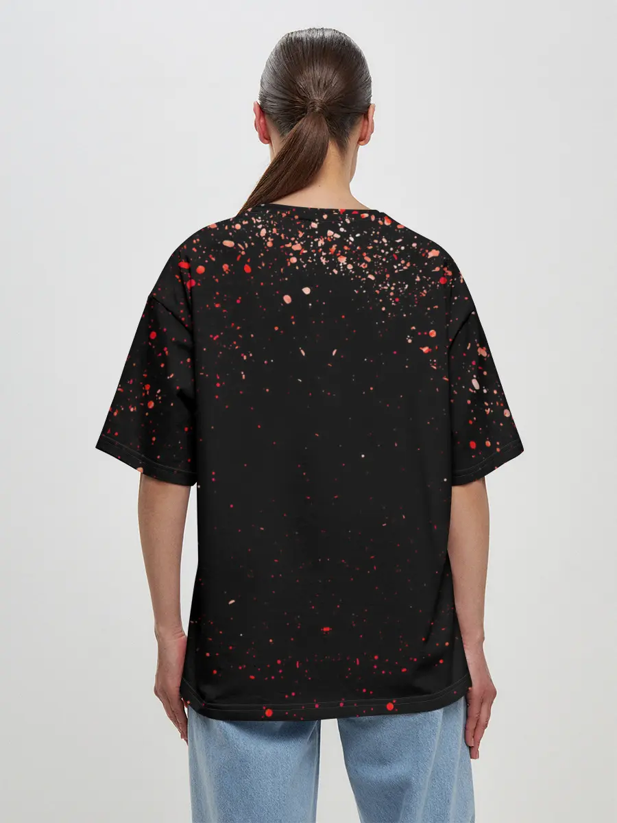 Женская футболка оверсайз / Американский череп | American Skull