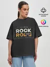 Женская футболка оверсайз / Rock and Roll