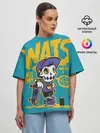 Женская футболка оверсайз / Граффити Wats