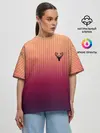 Женская футболка оверсайз / The Gradient Of Deer