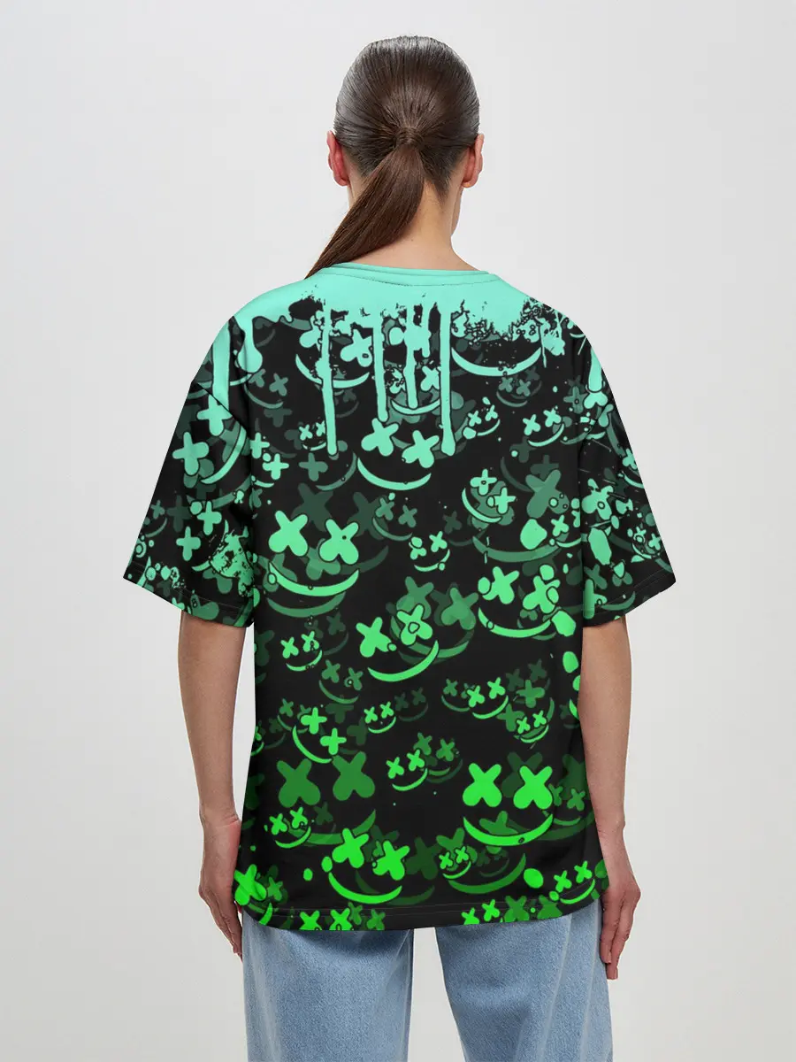 Женская футболка оверсайз / MARSHMELLO