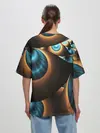 Женская футболка оверсайз / 3D FRACTAL