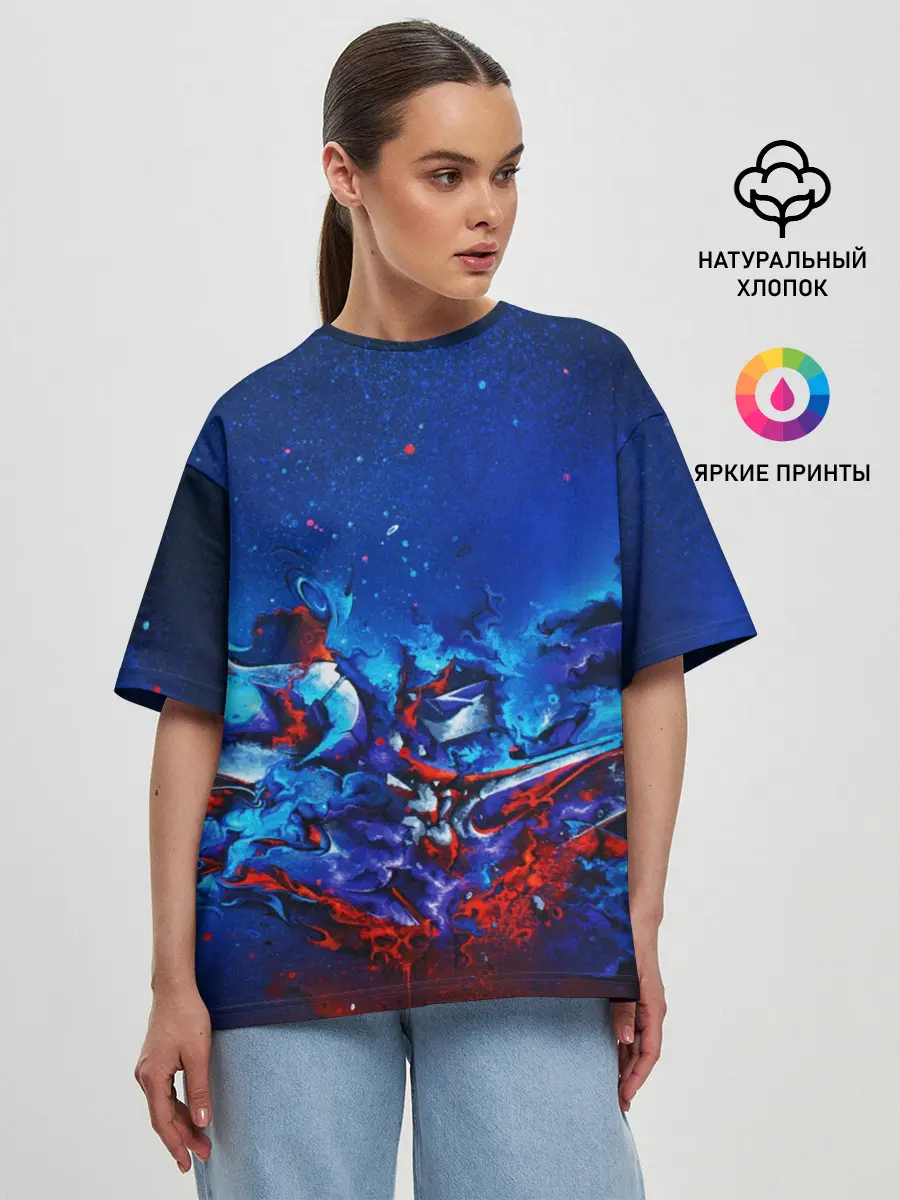 Женская футболка оверсайз / Casual Color | Style