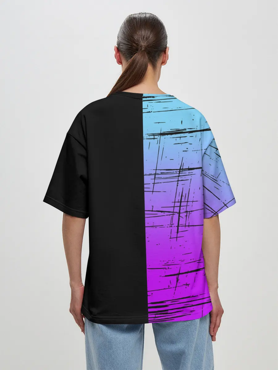 Женская футболка оверсайз / FORTNITE MARSHMELLO.