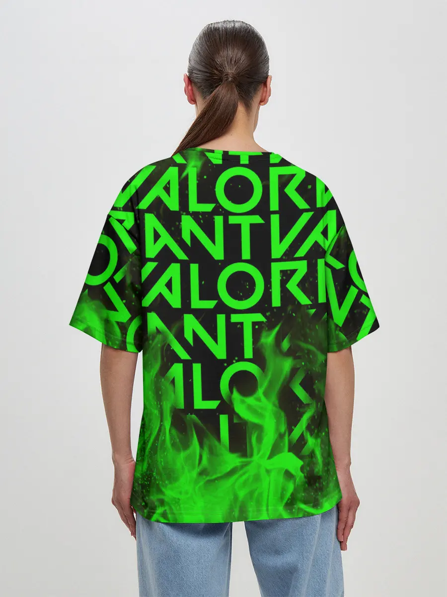 Женская футболка оверсайз / VALORANT | ВАЛОРАНТ