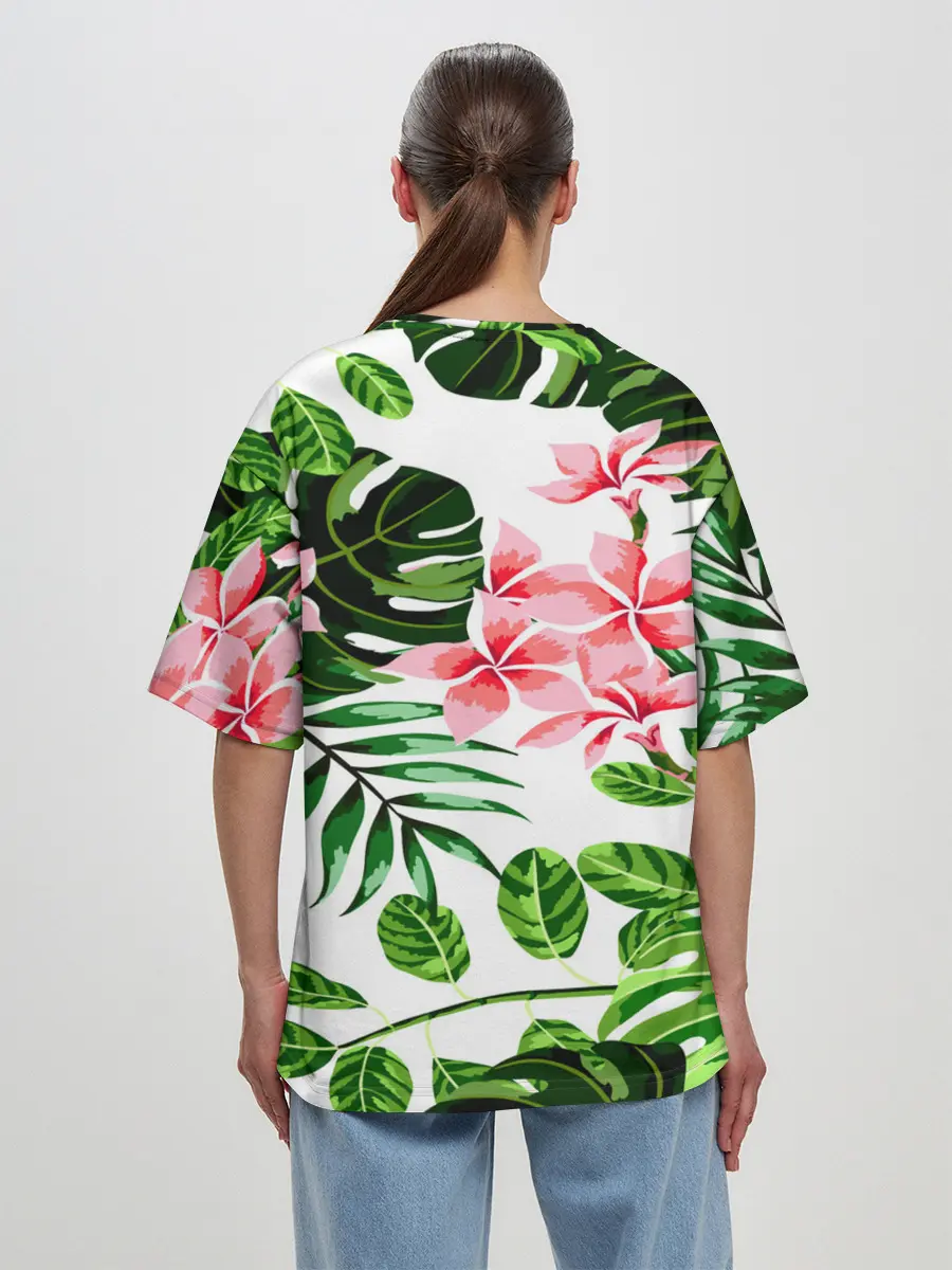 Женская футболка оверсайз / ЛЕТО ТЕКСТУРА