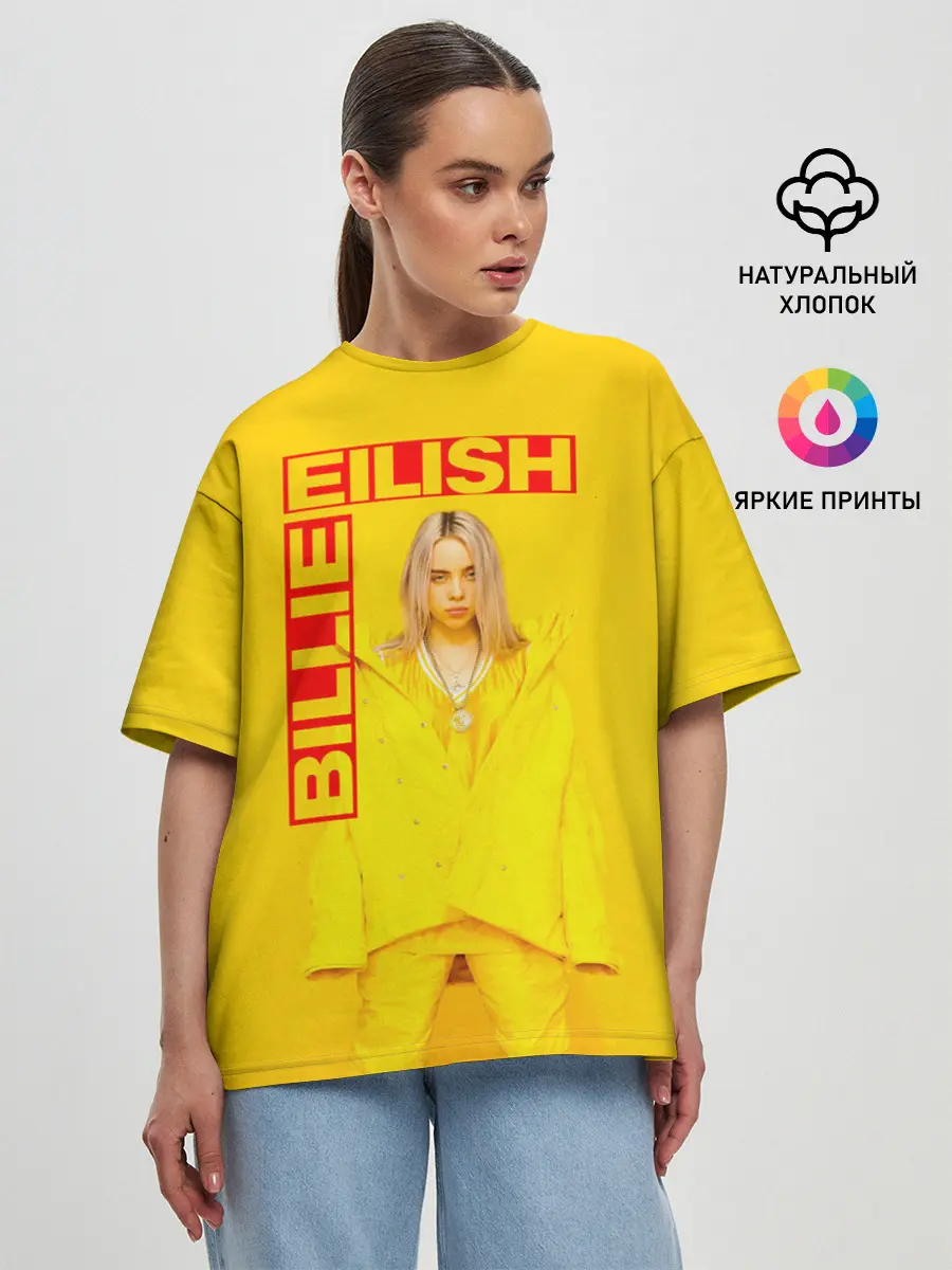 Женская футболка оверсайз / BILLIE EILISH
