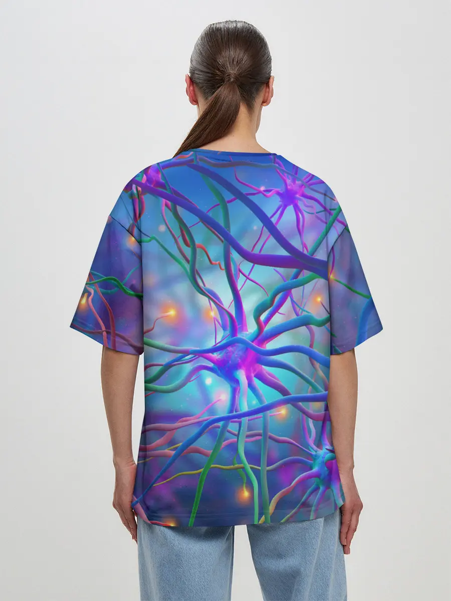 Женская футболка оверсайз / НЕРВНЫЕ ОКОНЧАНИЯ