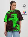 Женская футболка оверсайз / MINECRAFT CREEPER