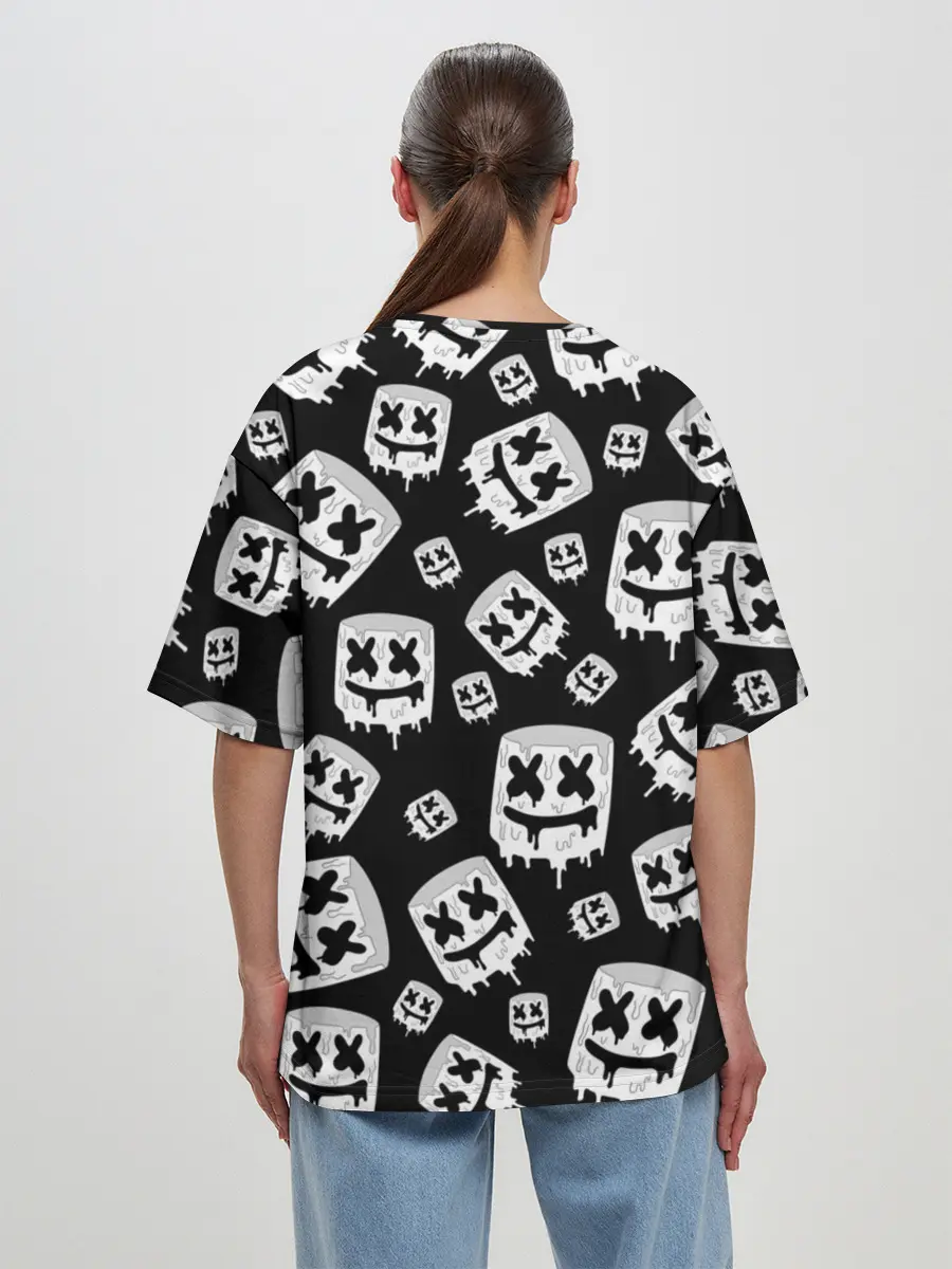 Женская футболка оверсайз / MARSHMELLO