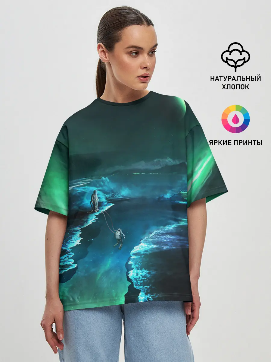 Женская футболка оверсайз / ВЫЖИВШИЙ