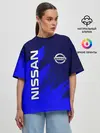 Женская футболка оверсайз / NISSAN