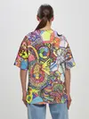 Женская футболка оверсайз / ПСИХОДЕЛИКА / PSYHODELICA
