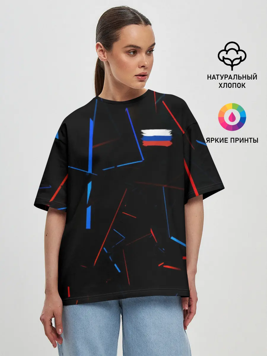 Женская футболка оверсайз / Россия | Russia