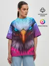 Женская футболка оверсайз / Взгляд орла
