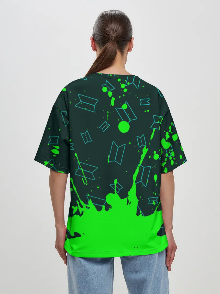 Женская футболка оверсайз / BTS / БТС