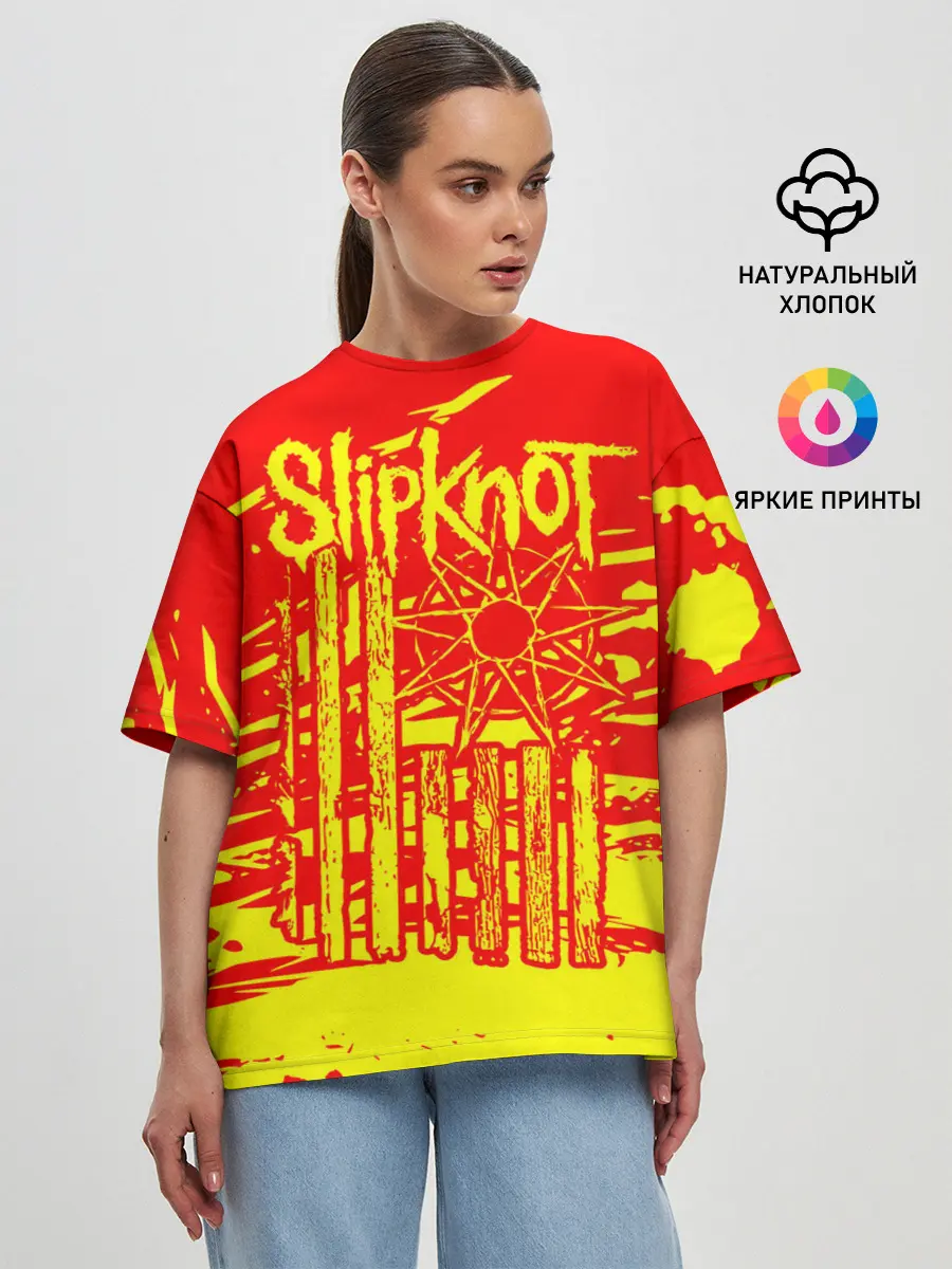 Женская футболка оверсайз / Slipknot
