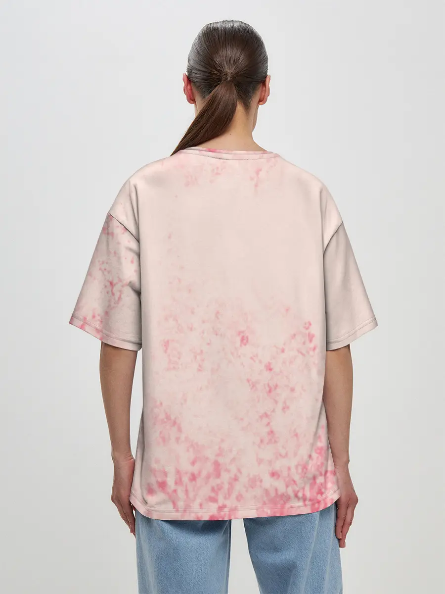 Женская футболка оверсайз / Love Pug | Люблю мопса