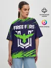 Женская футболка оверсайз / FREE FIRE / ФРИ ФАЕР
