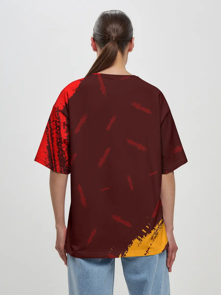 Женская футболка оверсайз / FREE FIRE / ФРИ ФАЕР